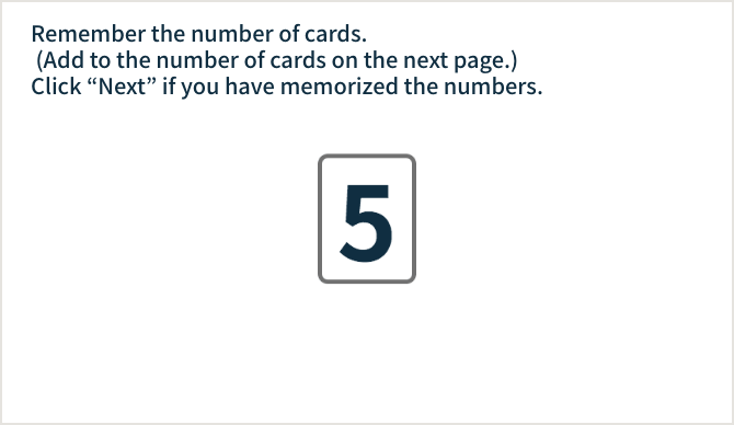 Memory and calculation1